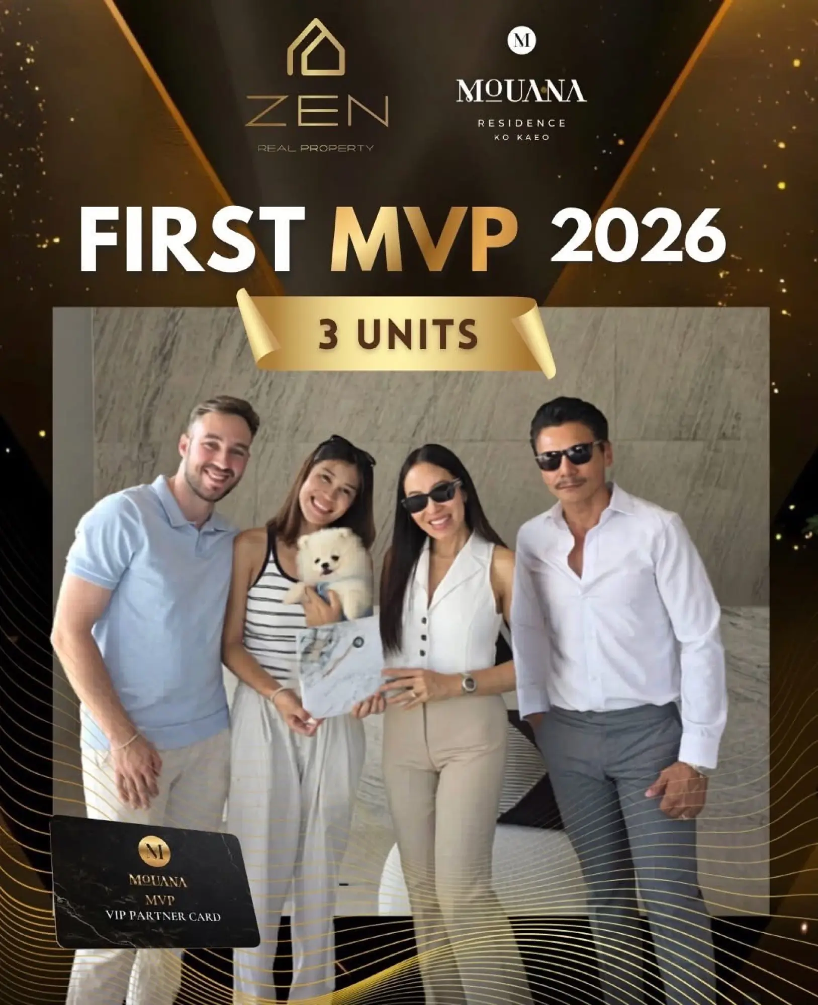 ZEN — First MVP 2026 · Mouana Best Agency Award · VIP Partner Card