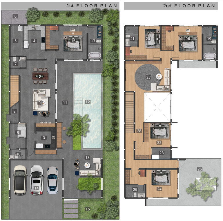 Mouana Grande Ko Kaeo — villa type B area plan