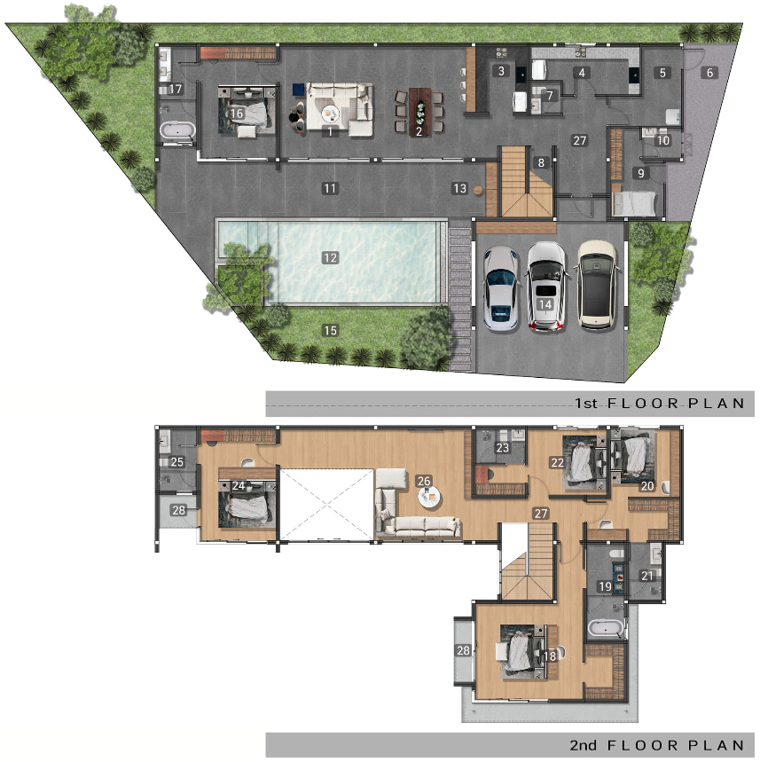 Mouana Grande Ko Kaeo — villa type D area plan